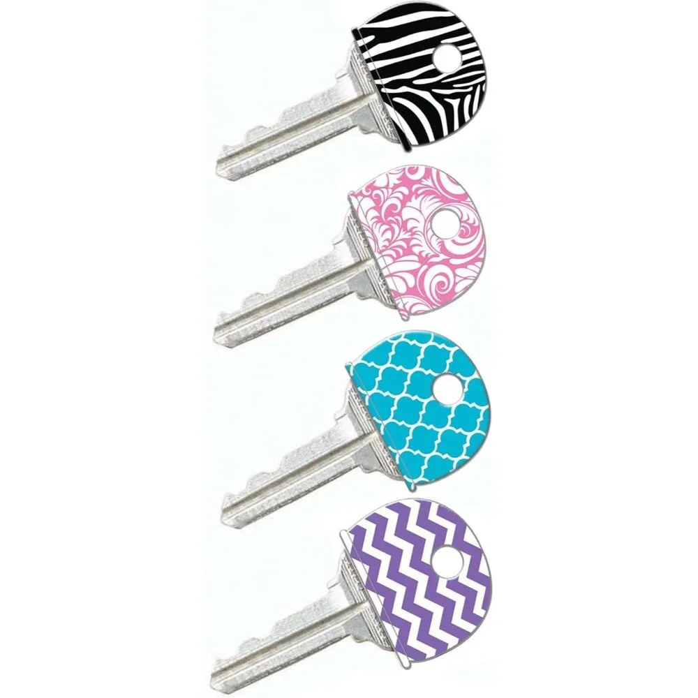 Vinyl, Designer Pattern Key Identifier Caps, 4 Pack 16304 - Picture 3 of 4